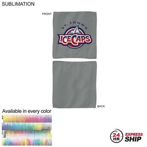 [SU609-42] 24 Hr Express Ship-Colored Microfiber Dri-Lite Terry Rally, Sports, Skate Towel, Sublimated (15"x15"