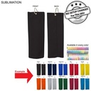 Colored Microfiber Dri-Lite Terry Golf Towel, Trifold Grommet & Hook (6"x15")