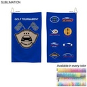 Colored Microfiber Dri-Lite Terry Golf Towel, Nofold Grommet & Hook, Sublimated 2 Side (15"x25")
