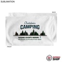 24 Hr Express Ship - Microfiber Dri-lite Terry Sports, Hand, Gym White Towel, Sublimated (15"x25")