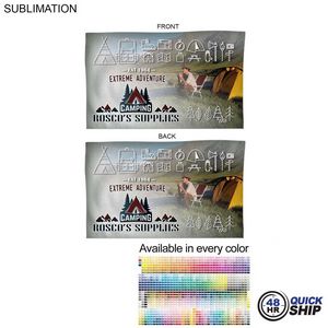 [SU614-23] 48Hr Quick Ship-Microfiber Dri-lite Terry Branding Towel, Sublimated Edge to Edge 2 sides (15"x25")