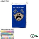 72 Hr Fast Ship - Colored Microfiber Dri-Lite Terry Golf Towel, Sublimated (15"x25")