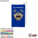 24 Hr Express Ship - Colored Microfiber Dri-Lite Terry Golf Towel, Sublimated (15"X25")