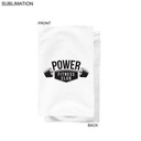 Gym, Workout, Fitness Towel in White Microfiber Dri-lite Terry, Sublimated 1 or Full Color (15"x25")