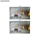 Microfiber Dri-lite Terry Branding Towel, Sublimated Edge to Edge 2 sides (15"x25")