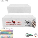 72 Hr Fast Ship - Sublimated Box Style Fitted Tablecloth for 8' Table, 4 Sided, Closed Back