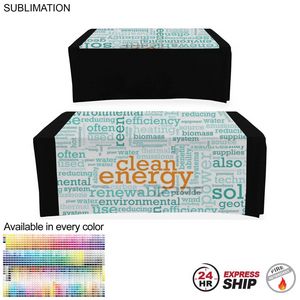 [SU620-4] 24 Hr Express Ship - Sublimated Wider Table Runner, Covers Front and Top of The Table (60"x60")