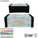24 Hr Express Ship - Sublimated Wider Table Runner, Covers Front and Top of The Table (60"x60")