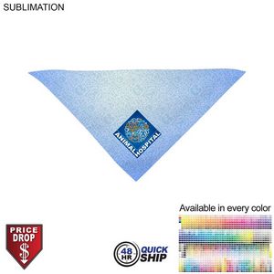 [SU624-3] 48 Hr Quick Ship - Small Dog Bandana, Stitched Edges, Sublimated Edge to Edge (14"x14"x20")