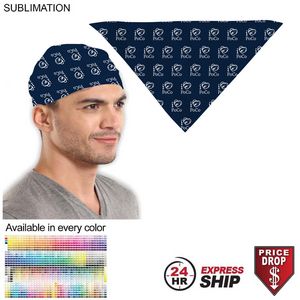 [SU625-10] 24 Hr Express Ship - Triangle Bandana, Stitched Edges, Sublimated Edge to Edge (32"x22"x22")