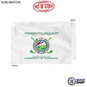 [SU628-20] 48Hr Quick Ship - Plush and Soft White Velour Terry Cotton Blend Sport, Sweat Towel (12"x18")