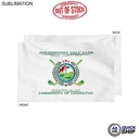 48Hr Quick Ship - Plush and Soft White Velour Terry Cotton Blend Sport, Sweat Towel (12"x18")