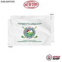 24 Hr Express Ship - Plush and Soft White Velour Terry Cotton Blend Sport, Sweat Towel (12"x18")