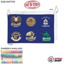 24 Hr Express Ship - Colored Velour Terry Cotton Blend Golf Towel, Finished Size (12"x18")