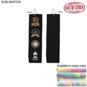 Colored Velour Terry Cotton Blend Golf Towel, Trifold Grommet Hook, Sublimated (5"x18")