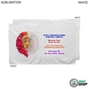 72 Hr Fast Ship - Plush and Soft White Velour Terry Cotton Blend Hand, Sports Towel, (15"x25")