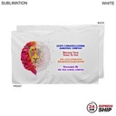 24 Hr Express Ship - Plush and Soft White Velour Terry Cotton Blend Hand, Sports Towel (15"x25")