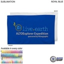 48 Hr Quick Ship - Plush Velour Terry Cotton Blend Colored Hand, Fitness Towel, Sublimated (15"x25")