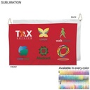 Colored Velour Terry Cotton Blend Golf Towel,Nofold Grommet Hook, Sublimated (15"x25")