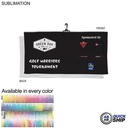 48 Hr Quick Ship - Oversized Golf Towel in Soft Velour Terry w/Black Hook, Sublimated (24"x48")