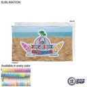 48 Hr Quick Ship - Plush and Soft Velour Terry Cotton Blend Beach Towel, (35"x60")