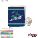 24 Hr Express Ship -Sherpa Faux Wool Lined Micro Mink Throw, Sublimated Edge to Edge 1 Side (50"x60)