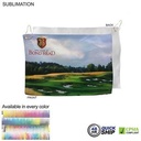 48Hr Quick Ship - Microfiber Suede Shammy Golf Towel, Nofold Grommet and Hook (12"x18")