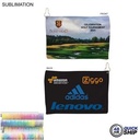 48Hr Quick Ship - Microfiber Suede Shammy Golf Towel, Nofold Grommet and Hook, Sublimated (12"x18")