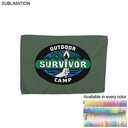 "Survivor" Themed Sublimated Microfiber Suede Cooling Towel, (12"x18")