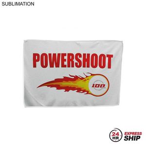 [SU647-7] 24Hr Express Ship-Microfiber Moisture Wicking, Cooling, Sports, White Towel, Sublimated (12"x18")