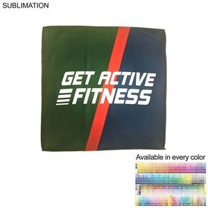 [SU648] Microfiber Moisture Wicking, Cooling, Sweat, Suede Towel, Sublimated Edge to Edge 1 Side (15"x15")