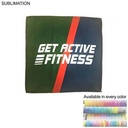 Microfiber Moisture Wicking, Cooling, Sweat, Suede Towel, Sublimated Edge to Edge 1 Side (15"x15")