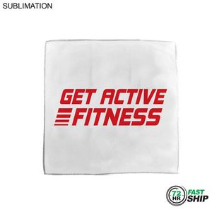 [SU648-10] 72 Hr Fast Ship - Microfiber Moisture Wicking, Cooling, Sweat, Suede Towel, Sublimated (15"x15")