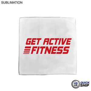 [SU648-11] 48 Hr Quick Ship - Microfiber Moisture Wicking, Cooling, Sweat, Suede Towel, Sublimated (15"x15")
