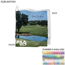 Microfiber Suede Shammy Golf Towel, Nofold Grommet & Hook, Sublimated (15"x15")