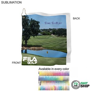 [SU648-23] 72 Hr Fast Ship - Microfiber Suede Shammy Golf Towel, Sublimated (15"x15")