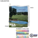 48Hr Quick Ship - Microfiber Suede Shammy Golf Towel, Finished Size, Sublimated (15"x15")