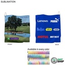 72 Hr Fast Ship - Microfiber Suede Shammy Golf Towel, Sublimated 2 Side (15"x15")