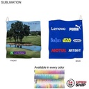 24Hr Express Ship -Microfiber Suede Shammy Golf Towel, Nofold, Sublimated 2 Side (15"x15")