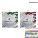Microfiber Dri-Lite Suede Shammy Cooling 2-Tone Towel, Sublimated Edge to Edge 2 Side (15"x15")