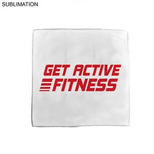 [SU648-9] Microfiber Moisture Wicking, Cooling, Sweat, Suede Towel, Sublimated 1 Color or Full Color (15"x15")