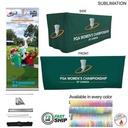 72Hr Fast Ship - Outdoor Event Package 2, Deluxe Pull Up Banner + Premium 6' Box Fit Tablecloth