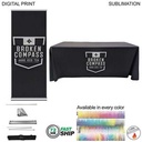 72Hr Fast Ship- Deluxe Trade Show Package, Deluxe Retractable Banner + Premium Sublimated Tablecloth