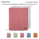 Checkered Blanket in soft Microfleece, Large Size (50"x60")