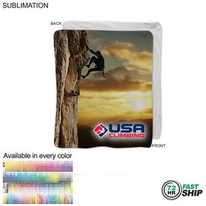 [SU653-5] 72 Hr Fast Ship - Ultra Soft and Smooth Microfleece Blanket, Sublimated Edge to Edge (50"x60")