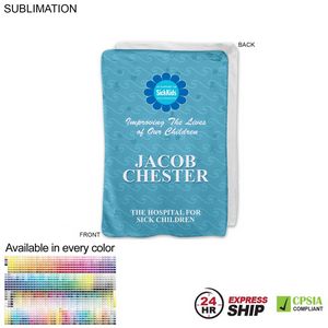 [SU655-6] 24 Hr Express Ship - Ultra Soft and Smooth Microfleece Baby Blanket, Sublimated (30"x40")