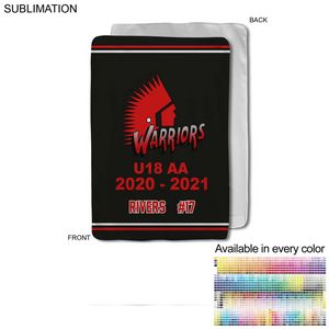 Team Blanket in Ultra Soft Microfleece, Baby Blanket, Sublimated Edge to Edge 1 Side (30"x40")