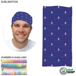 [SU674-12] 72 Hr Fast Ship - Sublimated Multifunction Tubular Headwear (Fandanna Bandana)