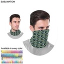 "Survivor" Themed Sublimated Neck Gaiters, Moisture wicking fabric, 4 Way Stretch, hemmed