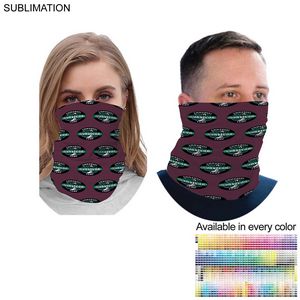 [SU675-8] "Survivor" Themed Sublimated Neck Gaiter, Lightweight, Seamless, 2 Way Stretch, Raw Edges